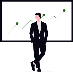Grow - Person with chart